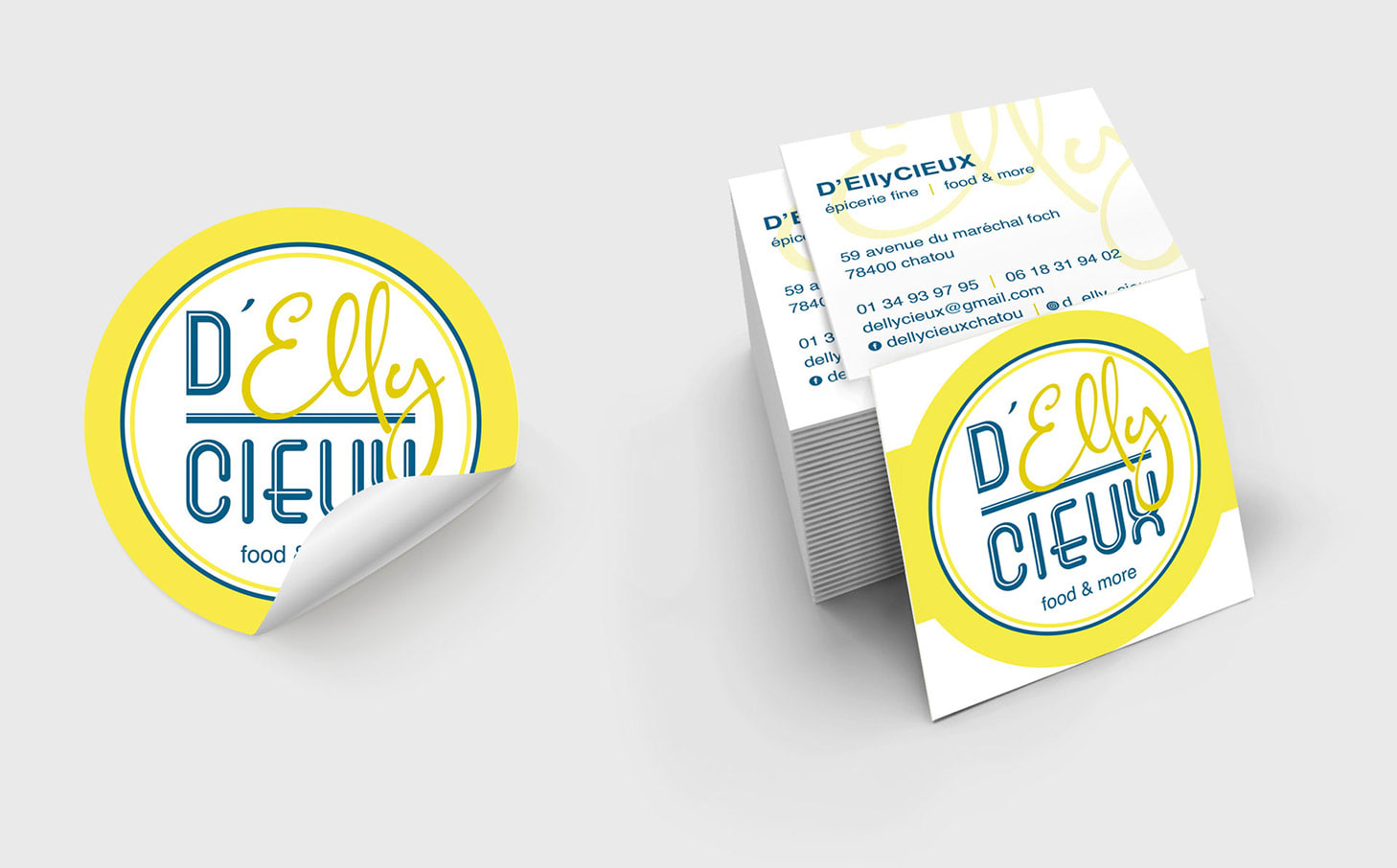 D'Ellycieux Business Cards & Sticker